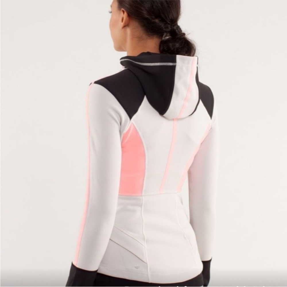 Lululemon Studio Surf Dune Black Bleached Coral Hooded Jacket - Picture 3 of 16